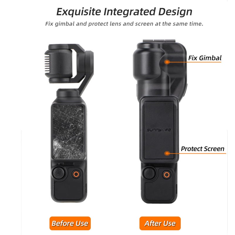 FSIDIWT Pocket 3 Protective Case Cover for DJI Osmo Pocket 3  Gimbal Protector Lens Screen Protective Cover for DJI Pocket 3 Accessories - Image 2